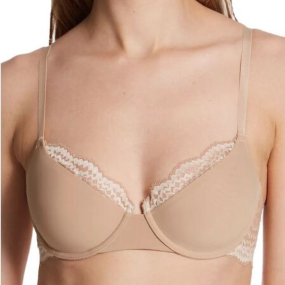 Natori Womens Breakout Full Fit Contour Underwire Bra 32DDD Cafe/Ivory - NWT - Picture 2 of 3